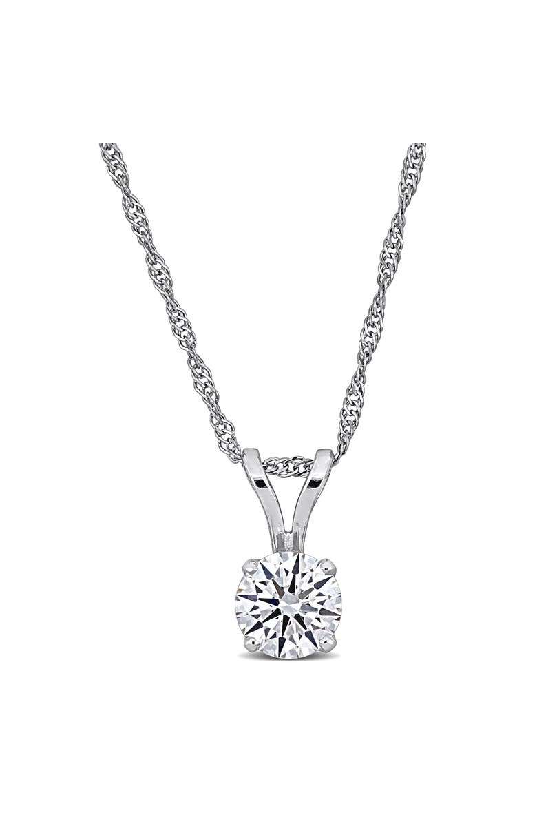 Julianna B. 3/4 CTW Lab-Grown Diamond Solitaire Necklace 14k, Main, color, White Gold