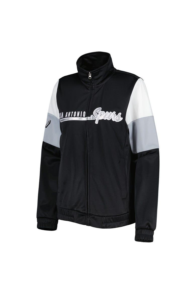 Women's G-III 4Her by Carl Banks Black San Antonio Spurs Change Up Full-Zip Track Jacket, Alternate, color, Black