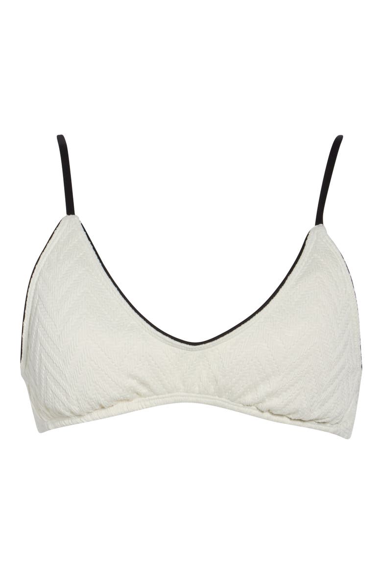 V Baby Scoop Bikini Top, Alternate, color, STAR WHITE