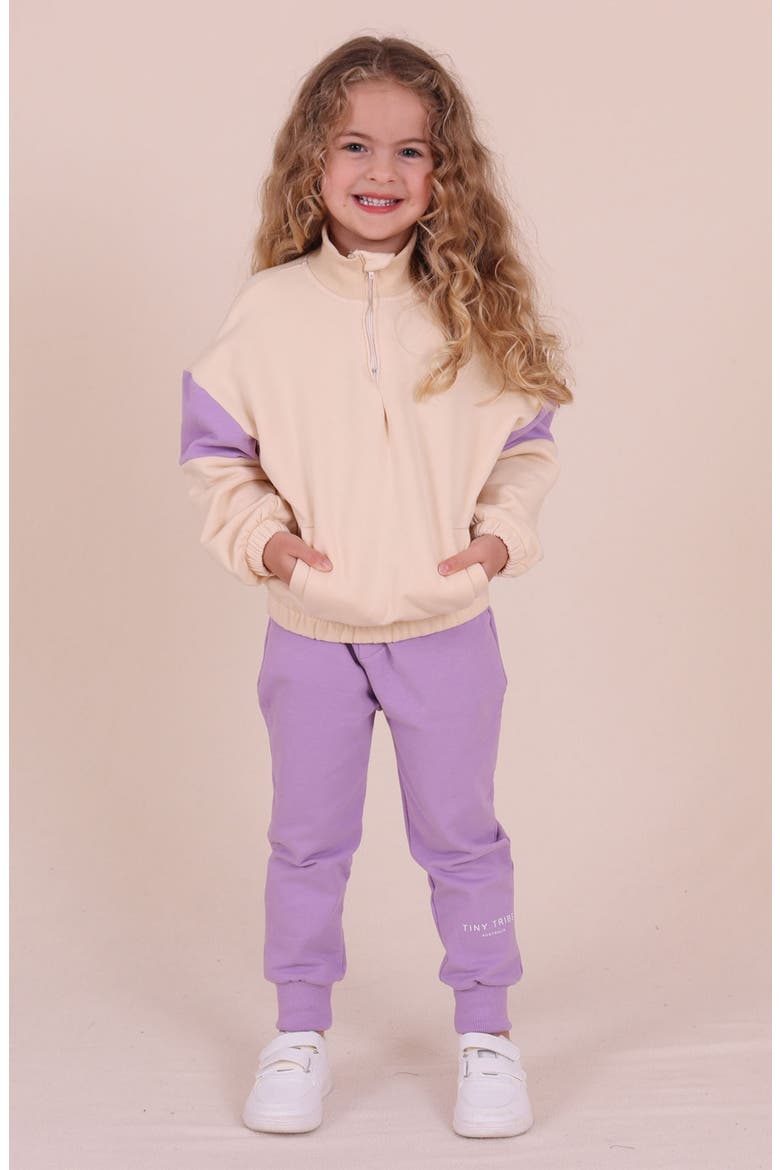 Kids' Core Cotton Joggers, Alternate, color, LILAC