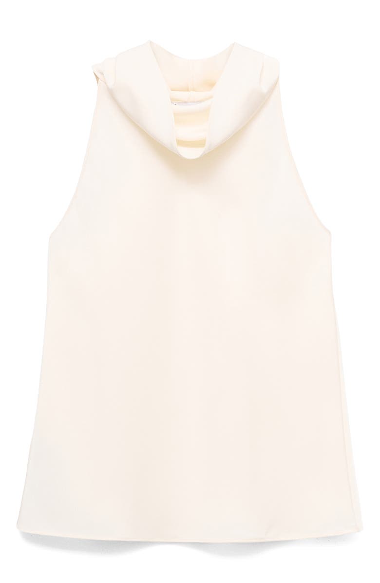 MANGO Drape Neck Sleeveless Top, Alternate, color, Ecru
