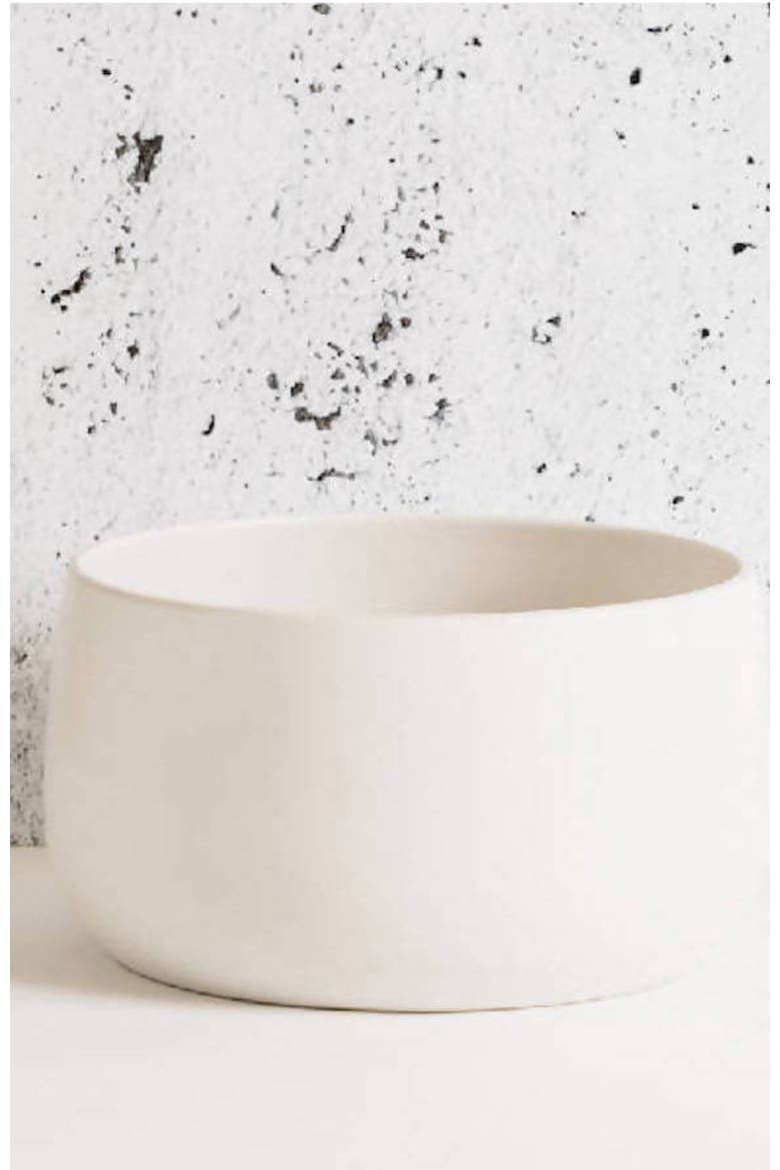 Stoneware Serving Bowl, Alternate, color, White