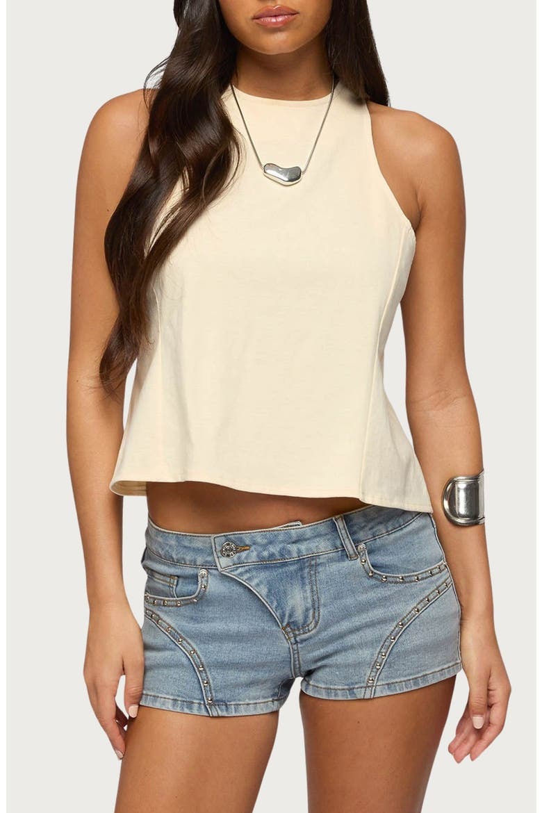 Nerida Crisscross Backless Top, Main, color, CREAM
