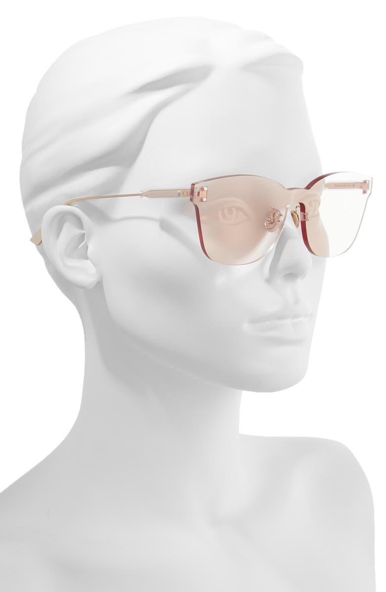 CHRISTIAN DIOR Quake2 135mm Rimless Shield Sunglasses, Alternate, color, 
