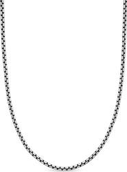 David Yurman Men's Box Chain Necklace in Silver, 2.7mm