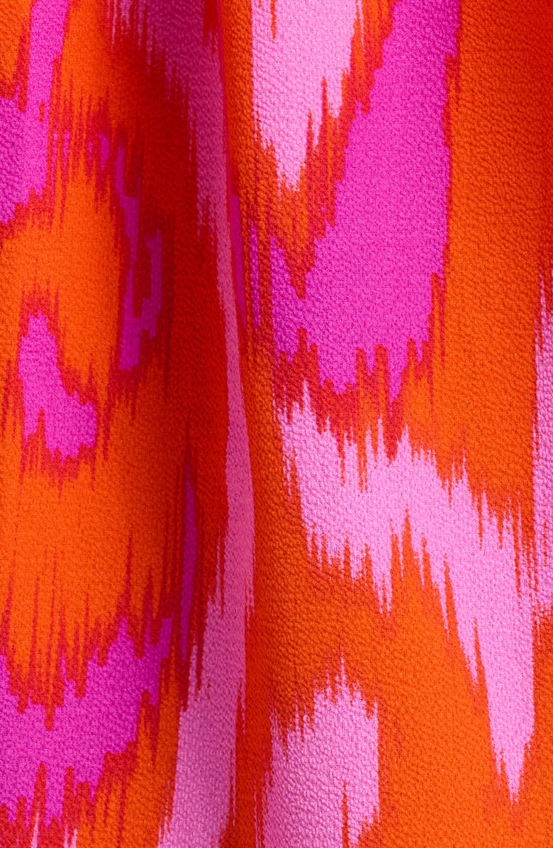 SUGARLIPS Charly Abstract Keira Ruffle Top, Alternate, color, Orange-Fuchsia