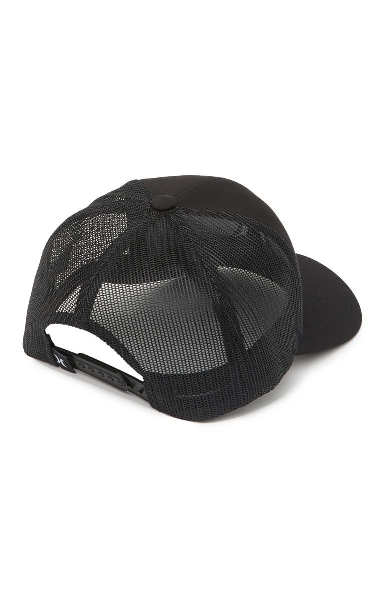 Hurley Del Mar Trucker Baseball Cap, Alternate, color, Black/Black