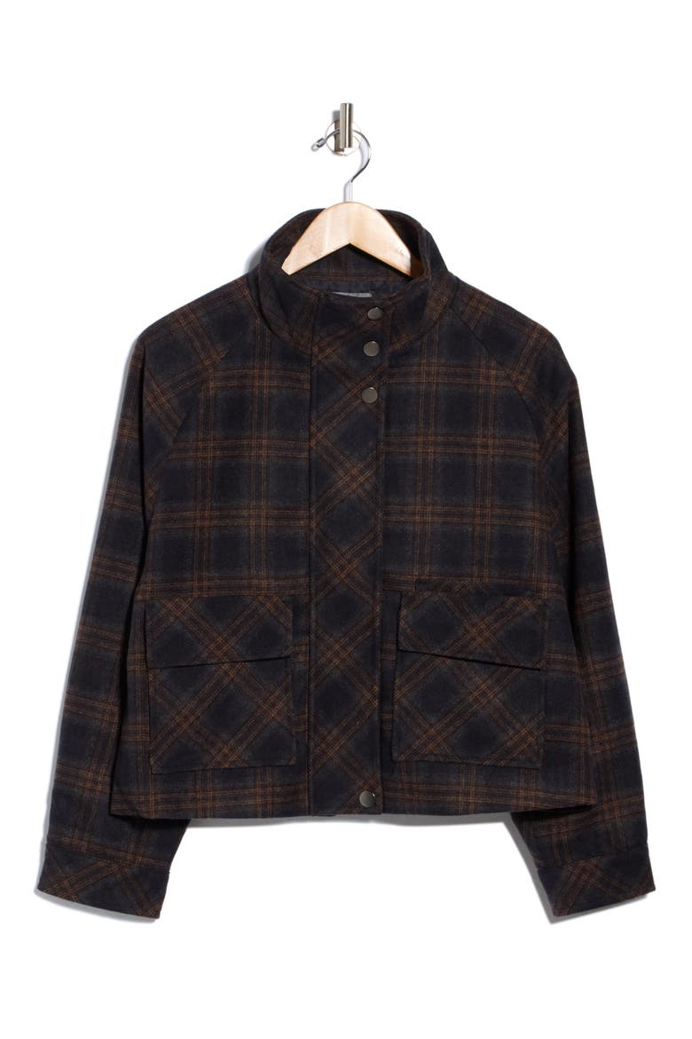 Funnel Neck Bomber Jacket, Main, color, NAVY MULBERRY