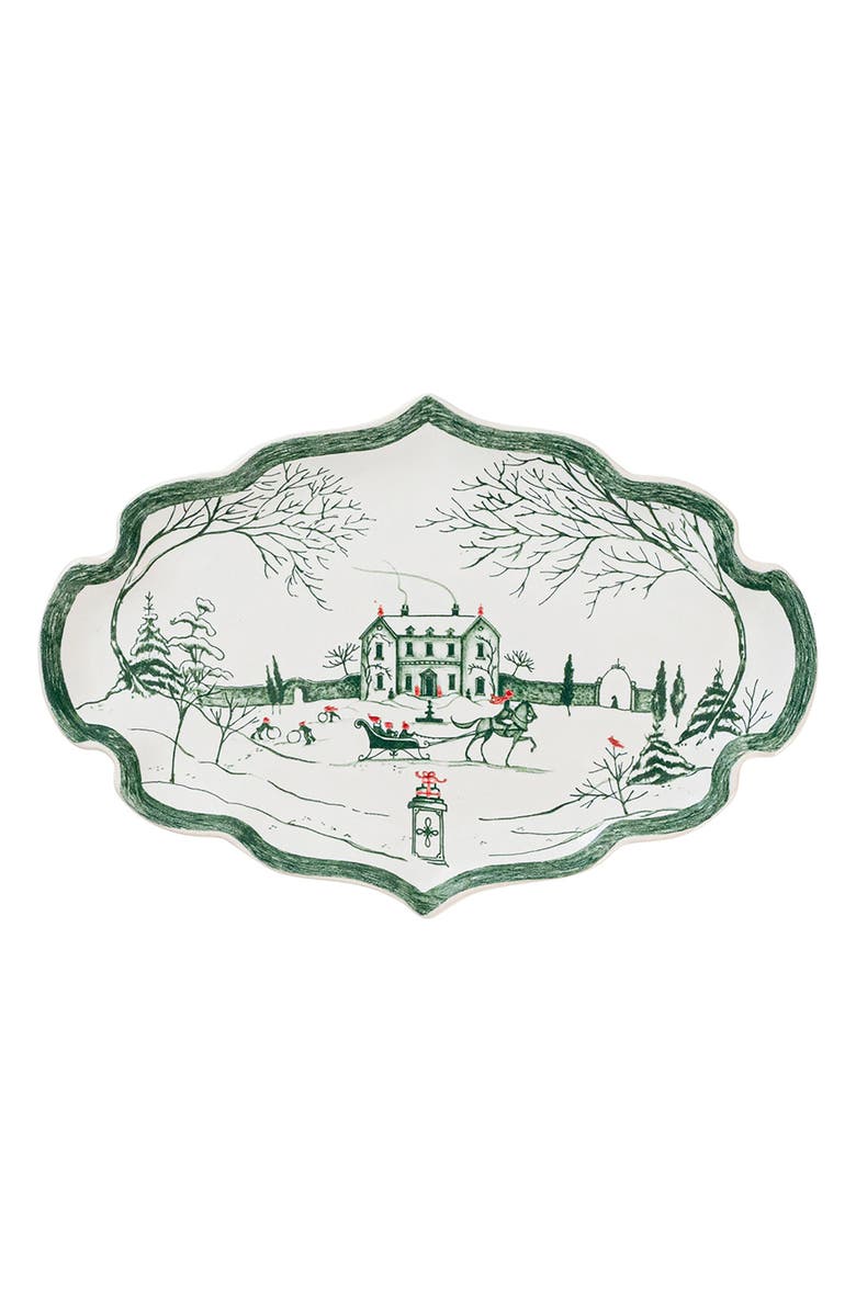 Juliska Country Estate Winter Frolic Tray, Main, color, Evergreen