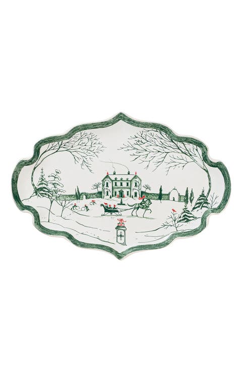 Country Estate Winter Frolic Tray