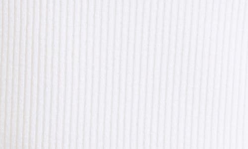 Re/done Ribbed Scoop-neck Fitted Tank In New Optic White