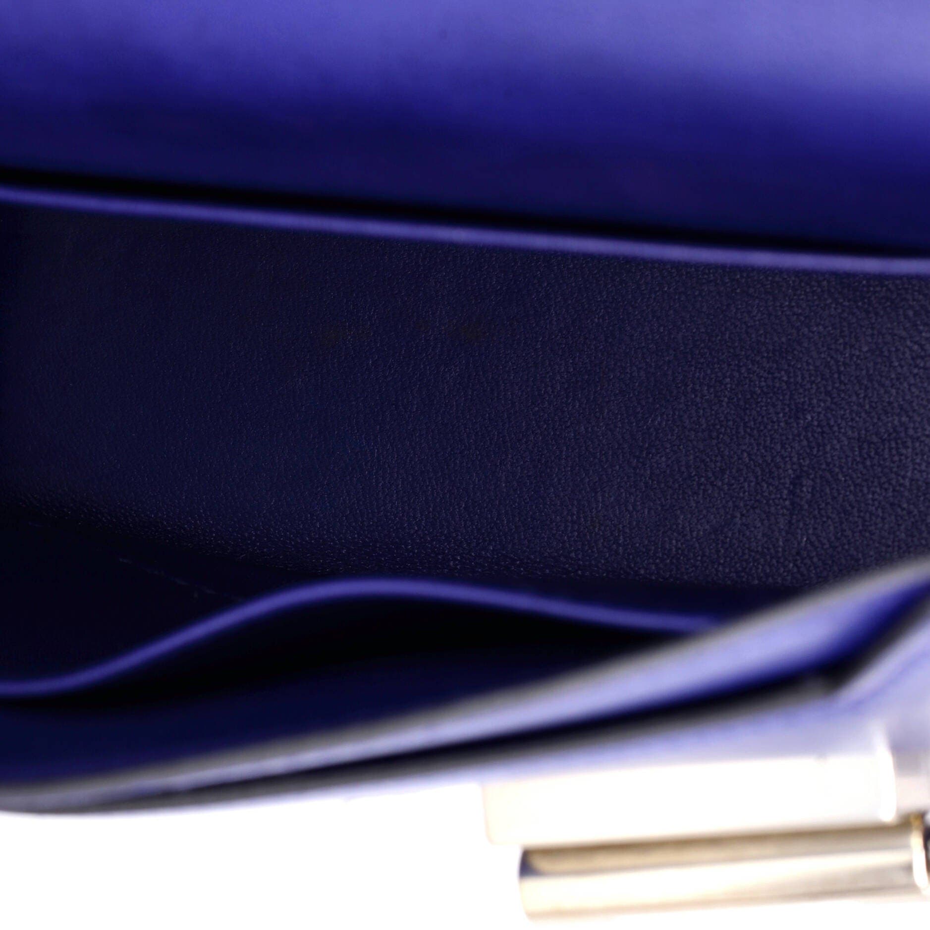 Verrou Chaine Bag Tadelakt Mini, Alternate, color, Blue