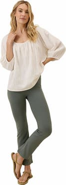 Pact On the Go-To Cropped Bootcut Legging Made with Organic Cotton