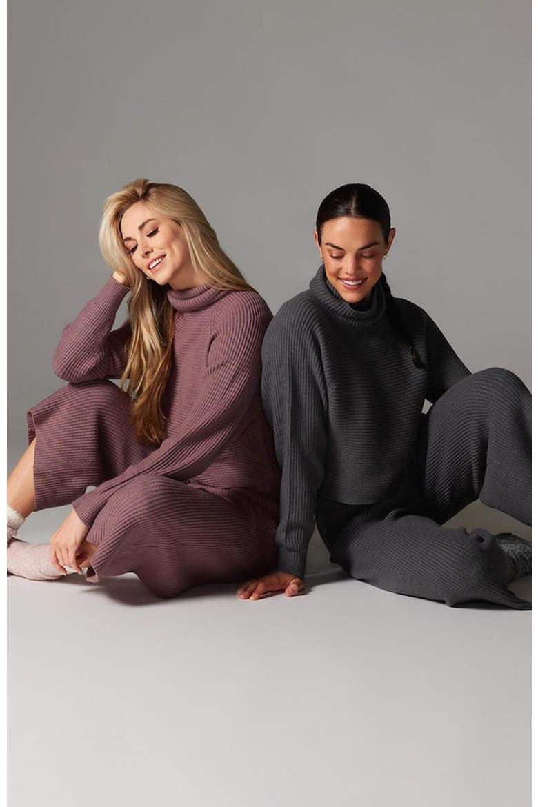 Alpine Knit Turtle Neck, Alternate, color, ROSE