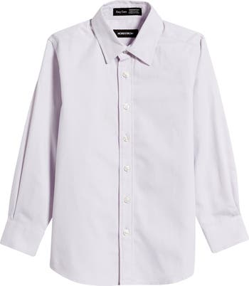 Kids' Solid Button-Up Dress Shirt