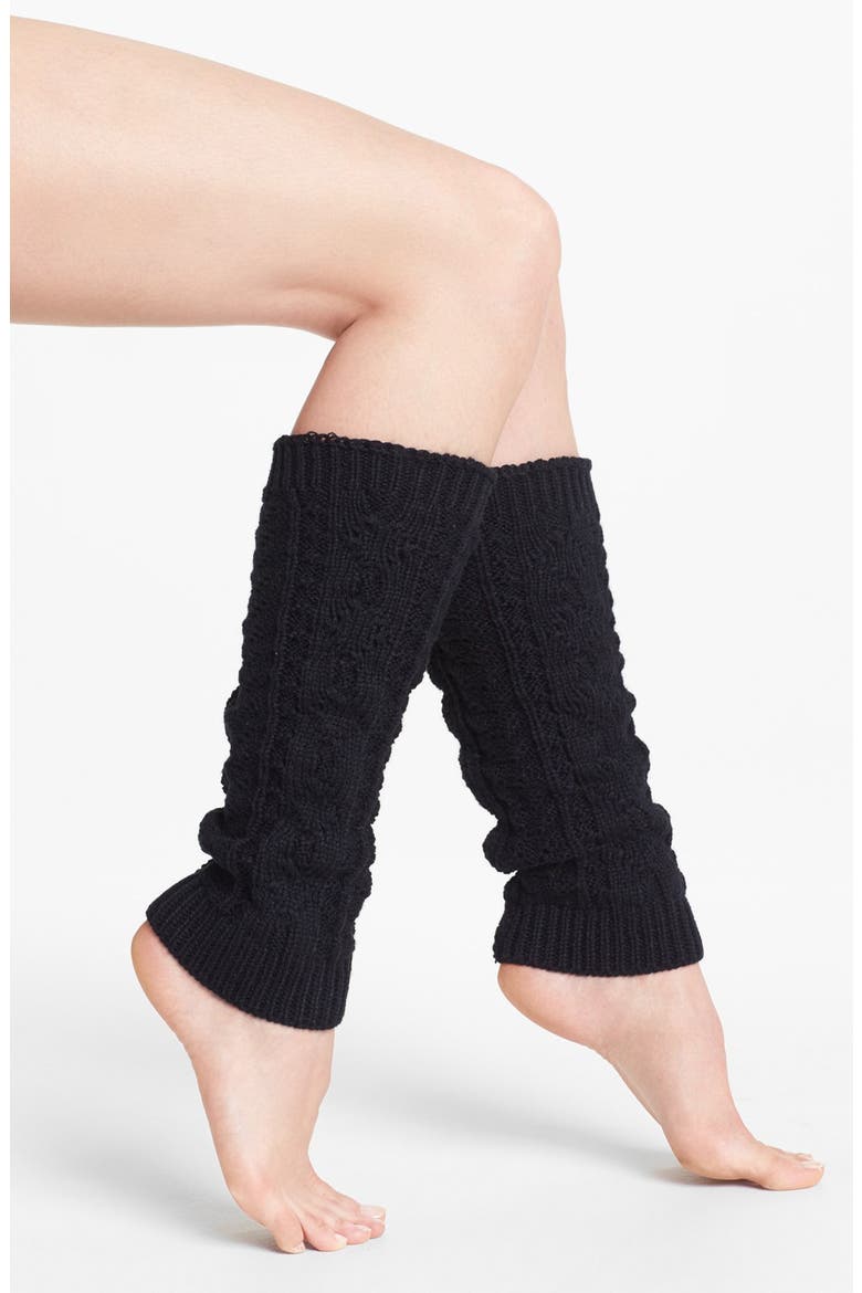 'Ribbon' Leg Warmers, Main, color, BLACK