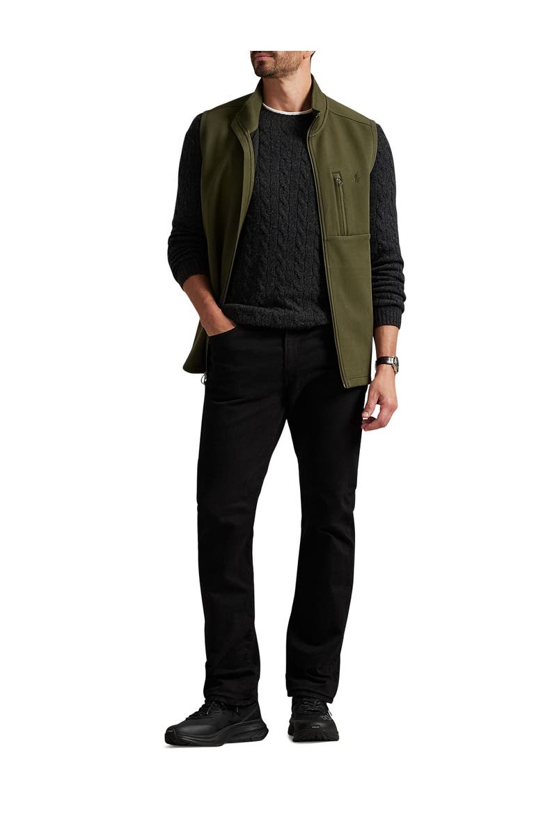 Big & Tall Double-Knit Tech Vest, Alternate, color, COMPANY OLIVE
