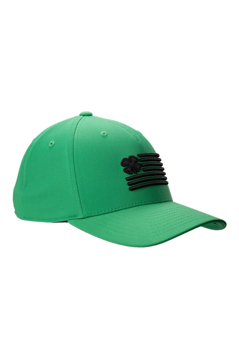 Clover Nation 11 Snapback Hat, Alternate, color, KELLY GREEN