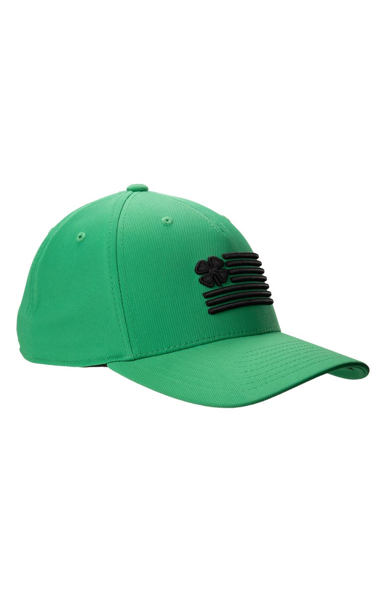 Black Clover Clover Nation 11 Snapback Hat, Alternate, color, Kelly Green