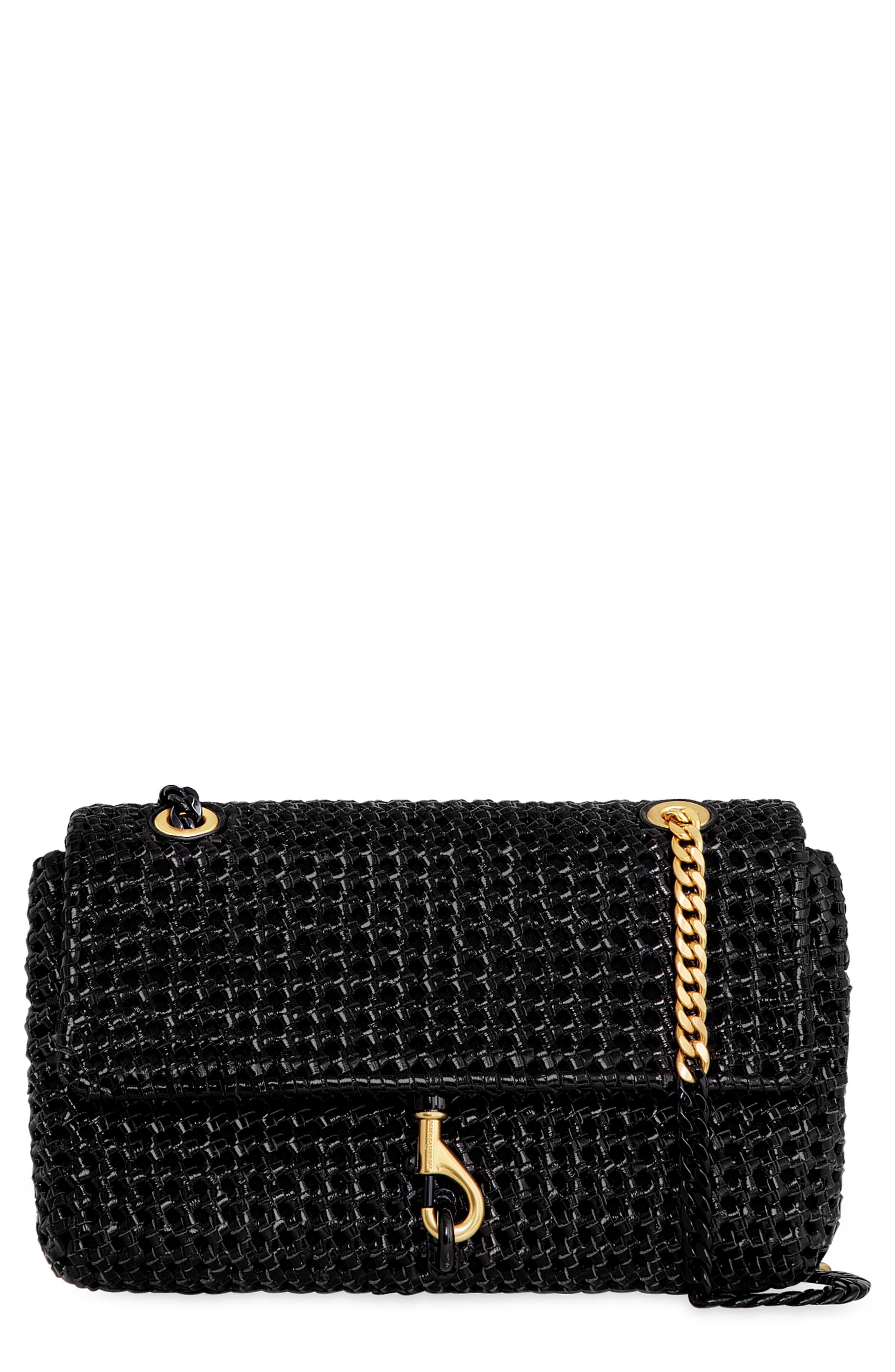 Rebecca Minkoff Medium Edie Woven Leather Convertible Crossbody Bag ...