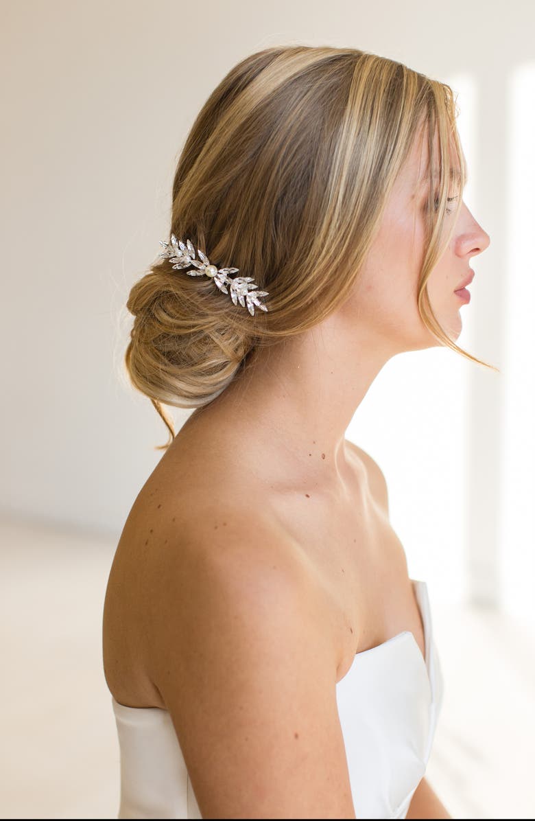 Brides & Hairpins Gemma Hair Comb, Alternate, color, Silver