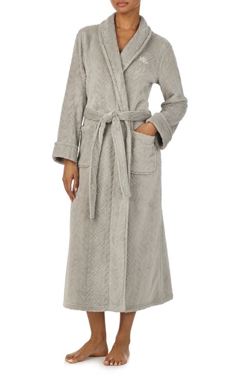 Shawl Collar Long Robe