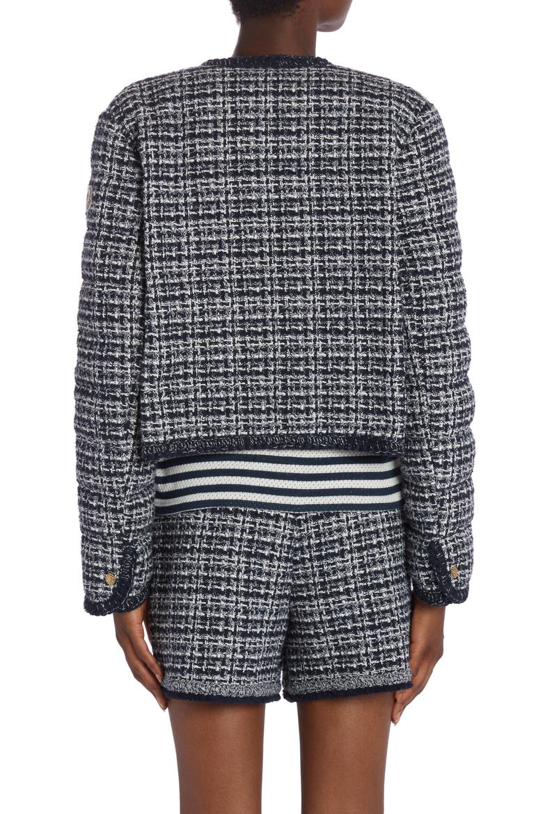 Eliadi Tweed Crop Jacket, Alternate, color, BLUE