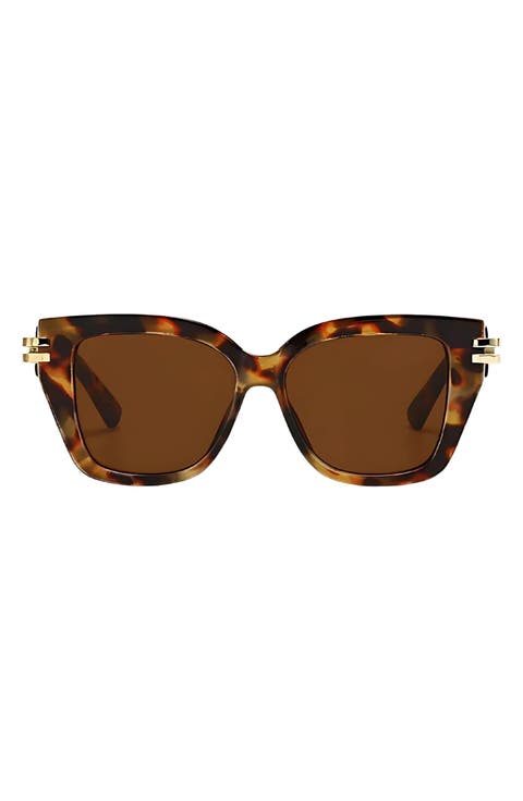 Paige 48mm Polarized Small Geometric Sunglasses