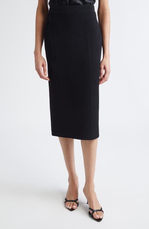 Venezia Knit Pencil Skirt