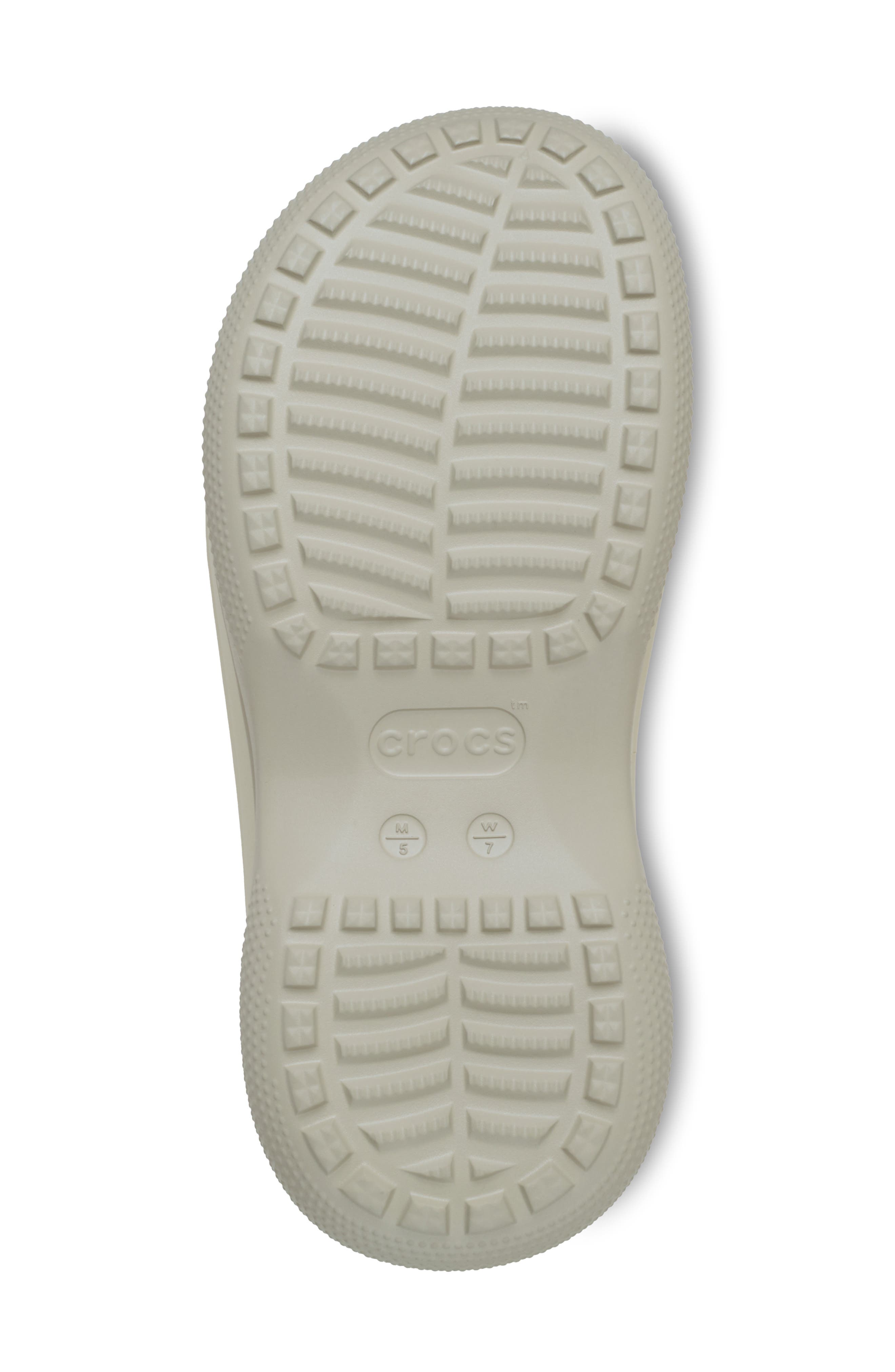 CROCS Classic Stacked Waterproof Clog, Alternate, color, Chalk