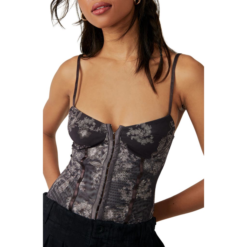 FREE PEOPLE FREE PEOPLE INTIMATELY FP FLORAL MESH BODYSUIT