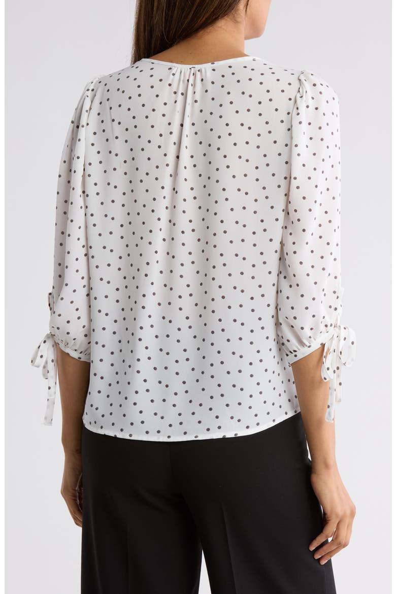Polka Dot Top, Alternate, color, IVORY