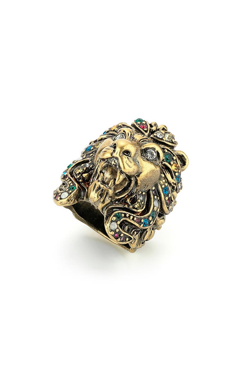 Gucci Lion Ring, Main, color, 