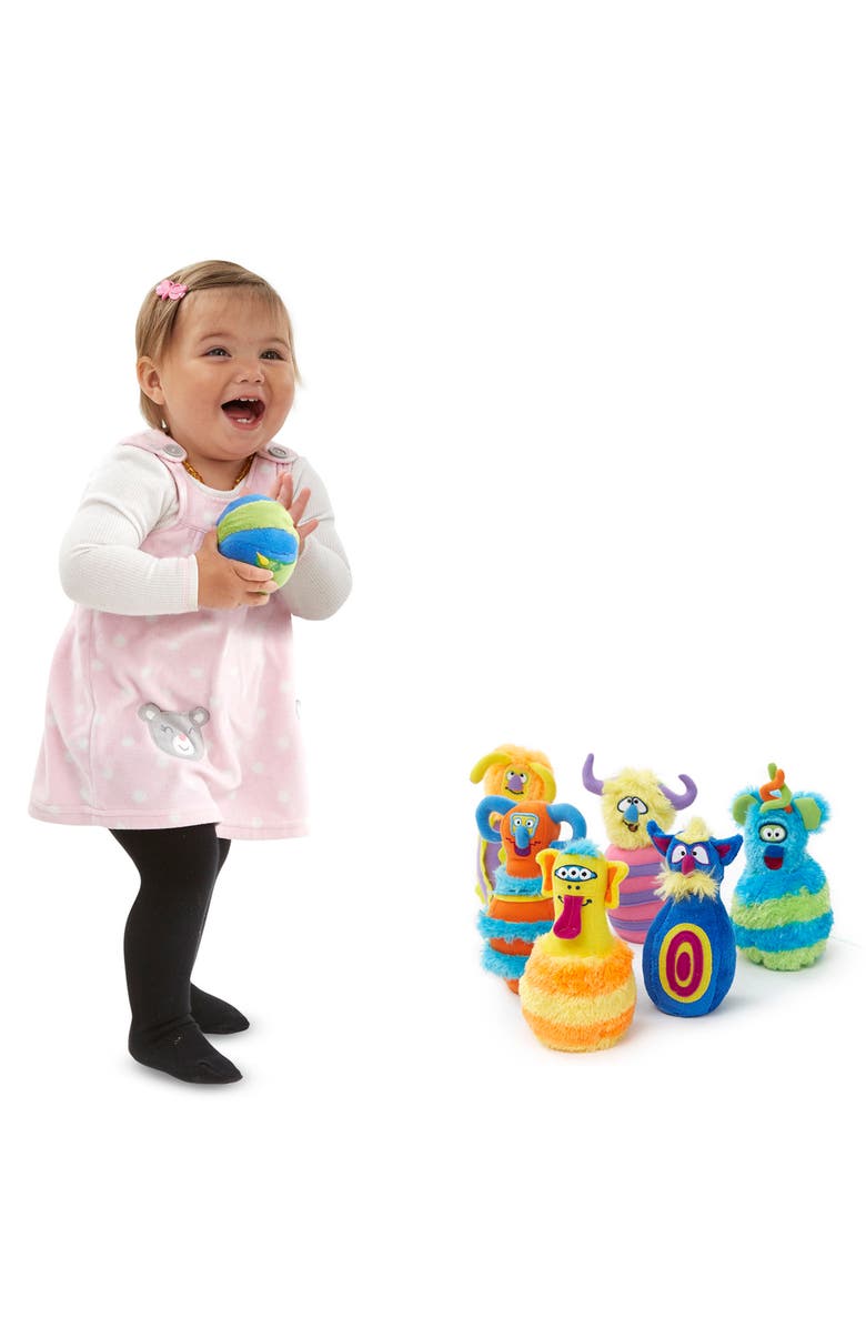 Melissa & Doug 7-Piece Plush Monster Bowling Set, Alternate, color, 