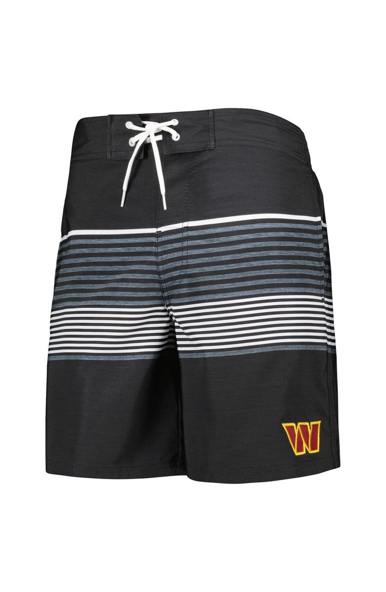 G-III SPORTS BY CARL BANKS Men's G-III Sports by Carl Banks Black Washington Commanders Coastline Volley Swim Shorts, Alternate, color, 