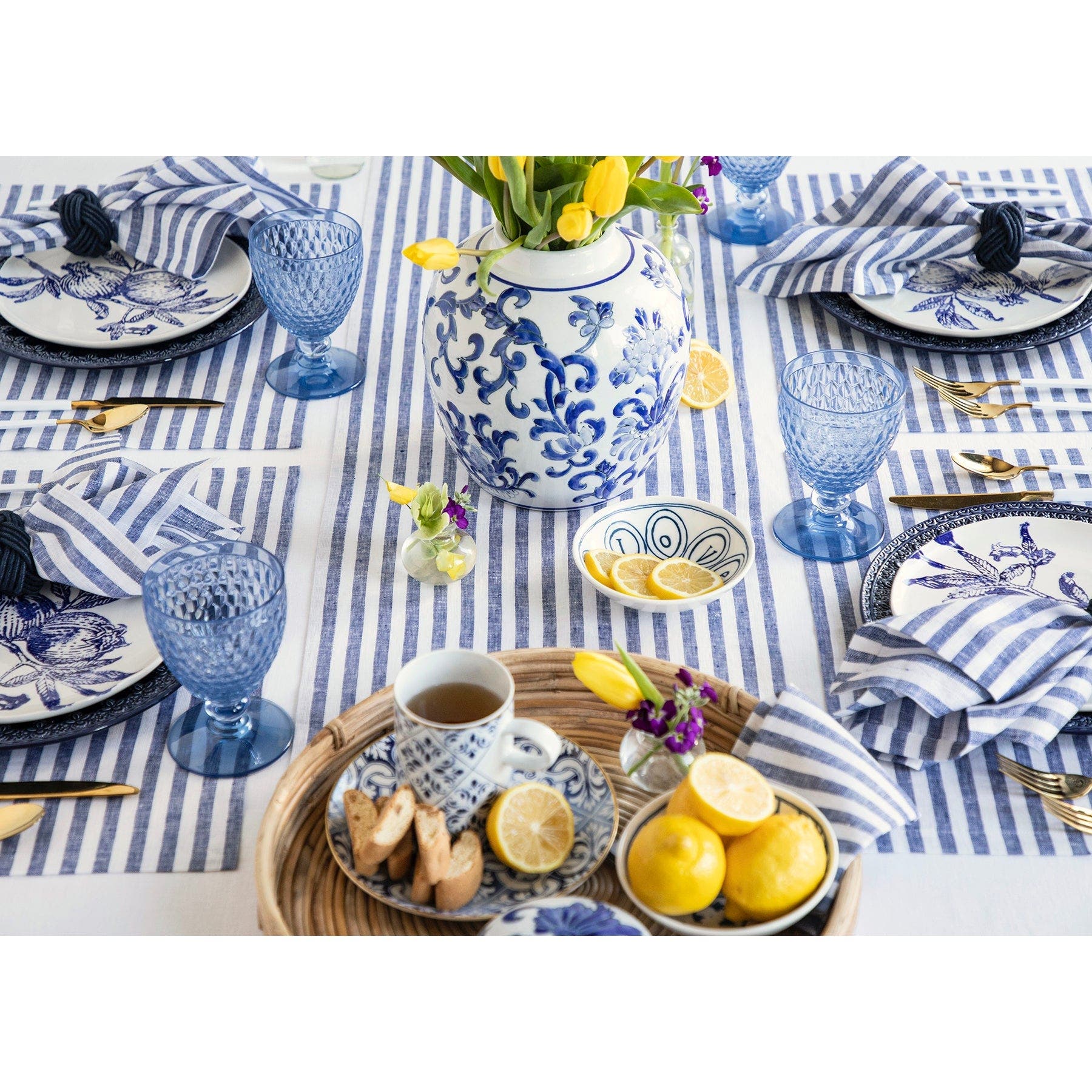 Solino Home Linen Table Runner - Amalfi Stripe | Nordstrom