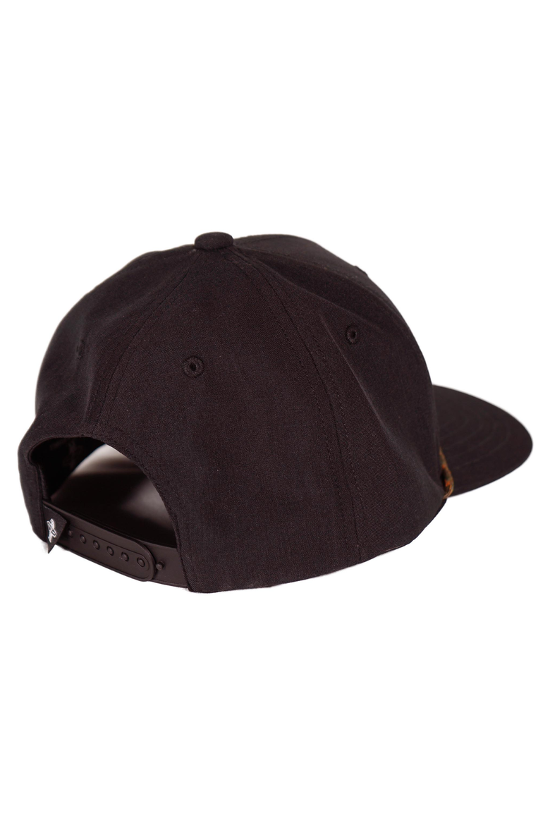Oakdale Performance Snapback Hat, Alternate, color, Dark Brown / Black