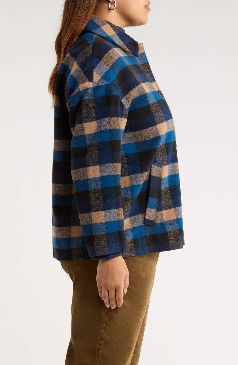 Seasalt Cornwall Beamwind Check Cocoon Coat, Alternate, color, 