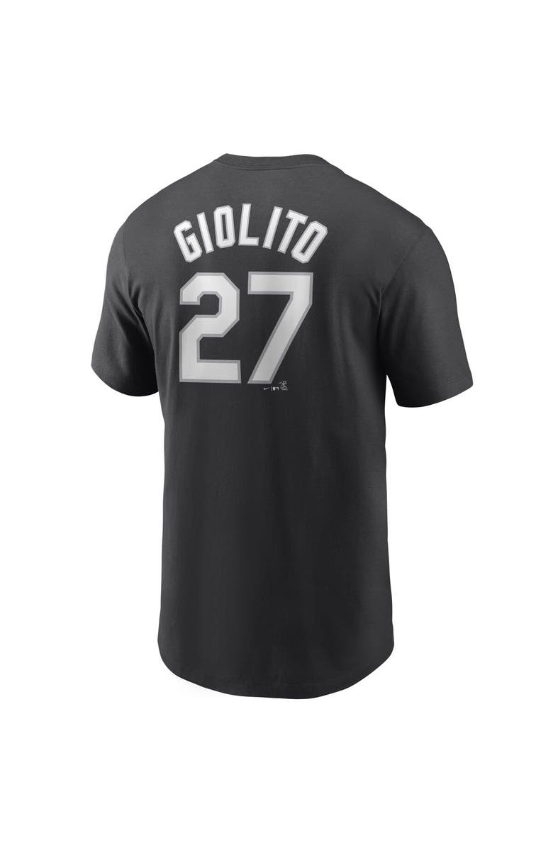 Nike Men's Nike Lucas Giolito Black Chicago White Sox Name & Number T-Shirt, Alternate, color, 
