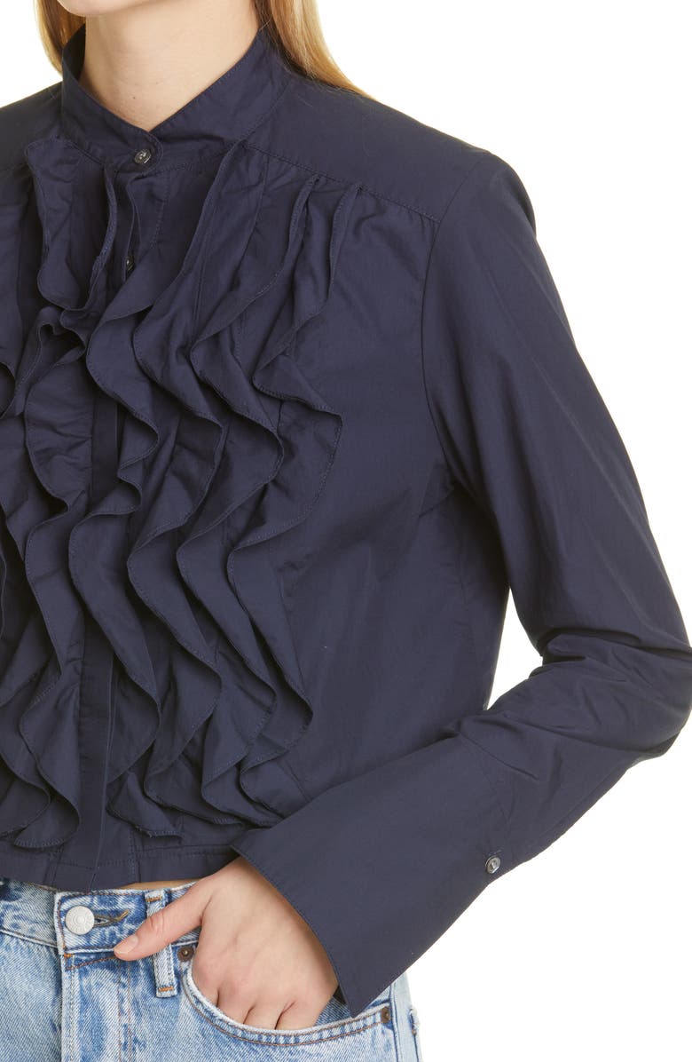 TWP Patti Ruffle Cotton Blouse, Alternate, color, 