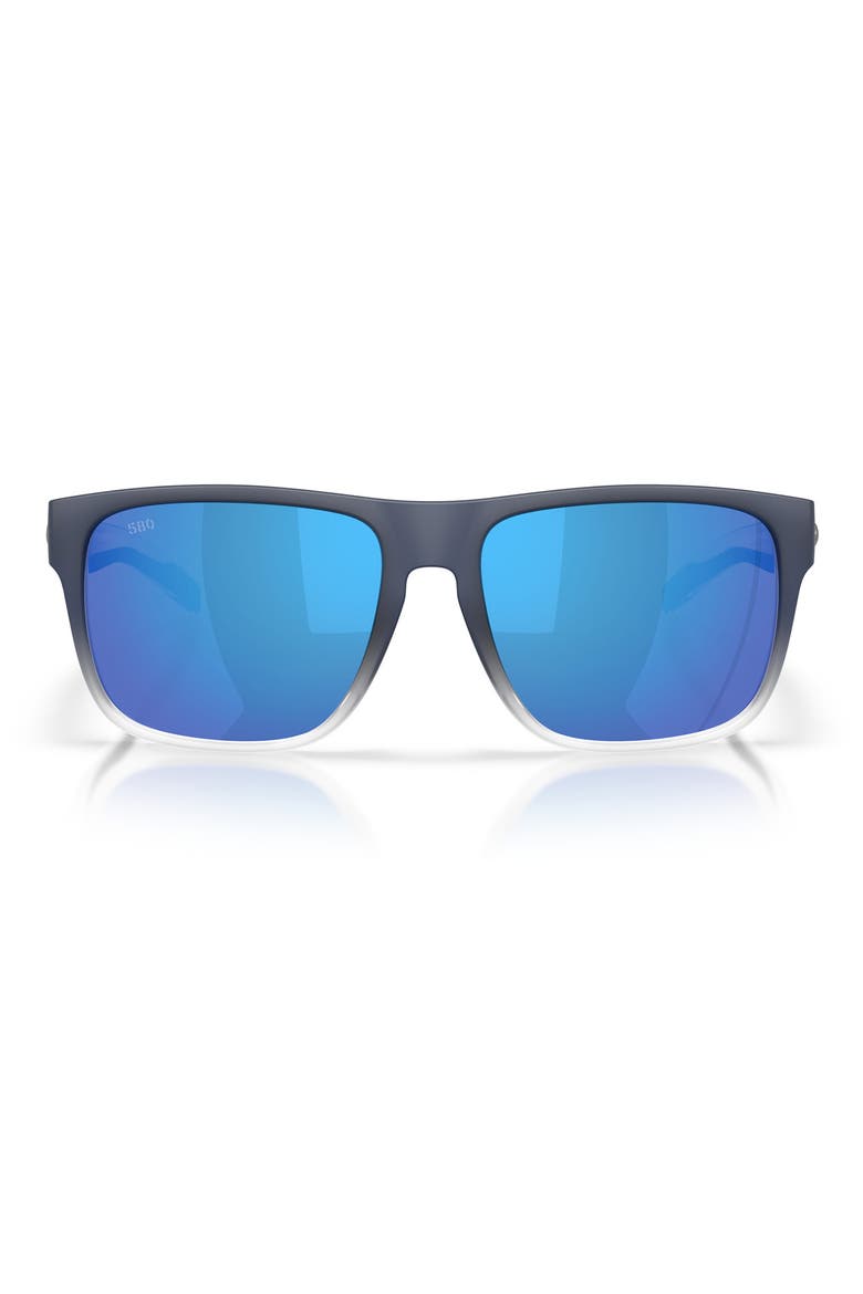 Spearo XL 59mm Polarized Square Sunglasses, Main, color, DEEP BLUE FADE / BLUE 580G
