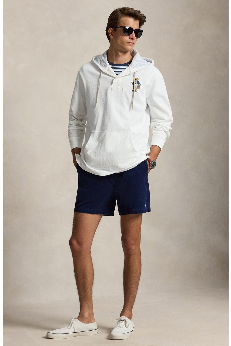 Prepster 6-Inch Corduroy Drawstring Shorts, Alternate, color, NEWPORT NAVY