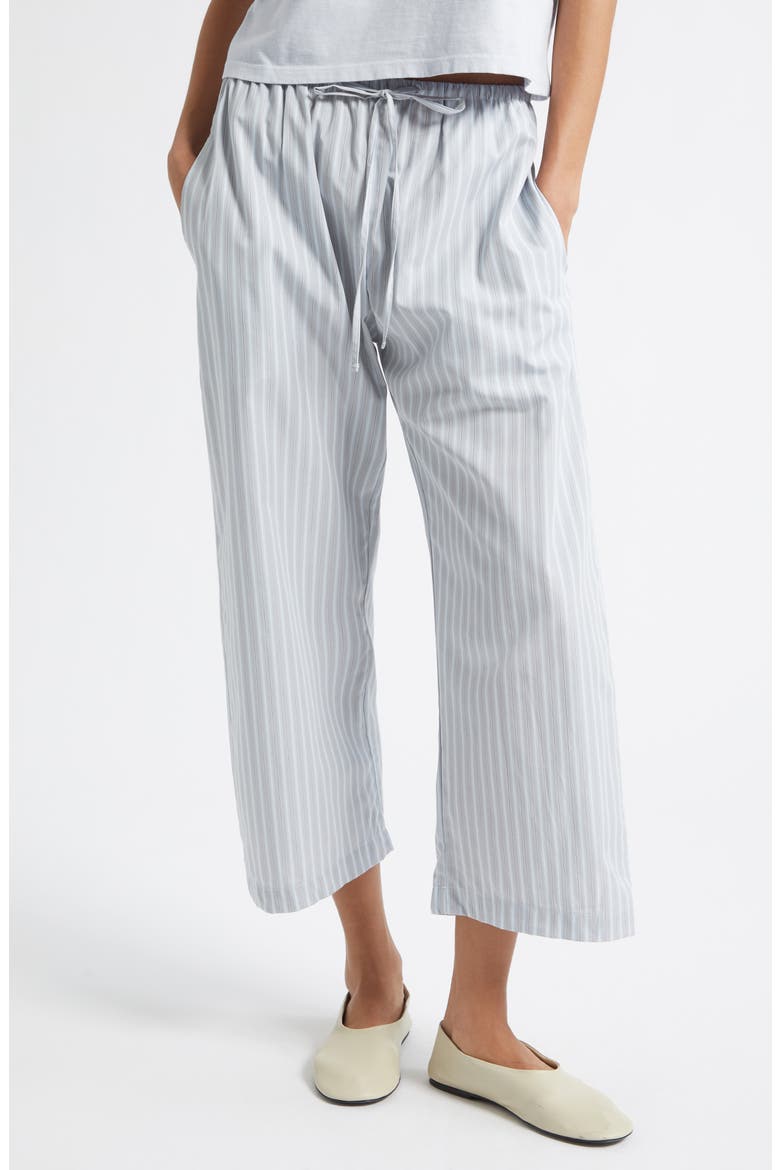 Yoshi Stripe Cotton Blend Drawstring Pants, Main, color, STERLING STRIPE