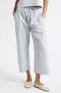LESET Yoshi Stripe Cotton Blend Drawstring Pants