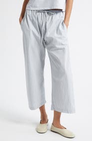 LESET Yoshi Stripe Cotton Blend Drawstring Pants