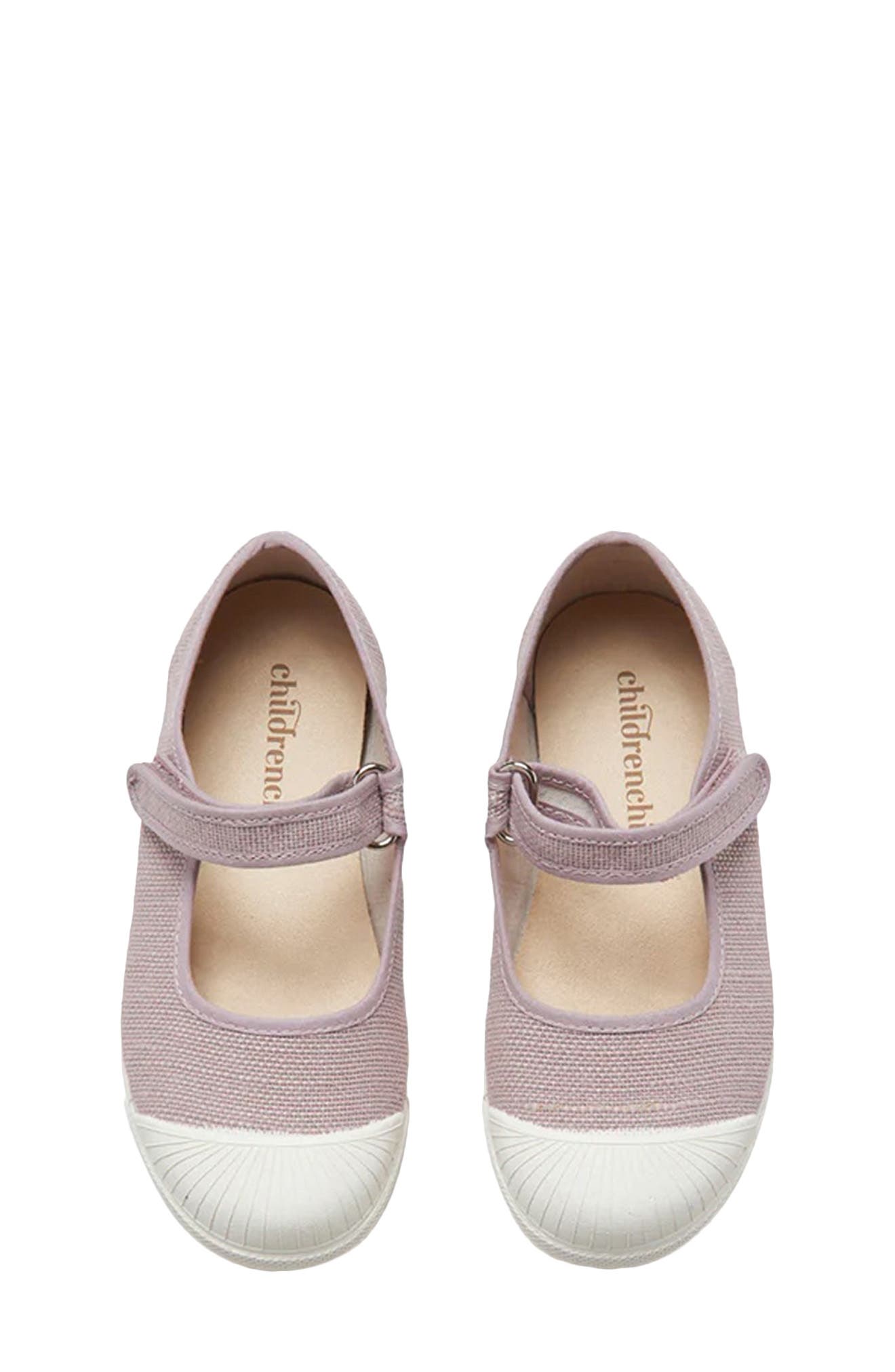 CHILDRENCHIC Isabel Floral Canvas Mary Jane Sneaker, Alternate, color, Lilac