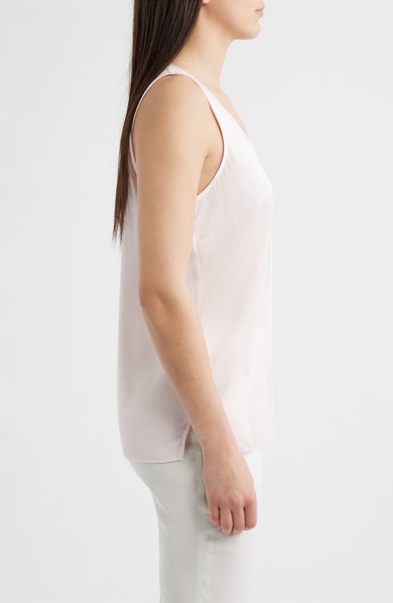 BOSS Bettyna Stretch Silk Tank, Alternate, color, Ocean Rose