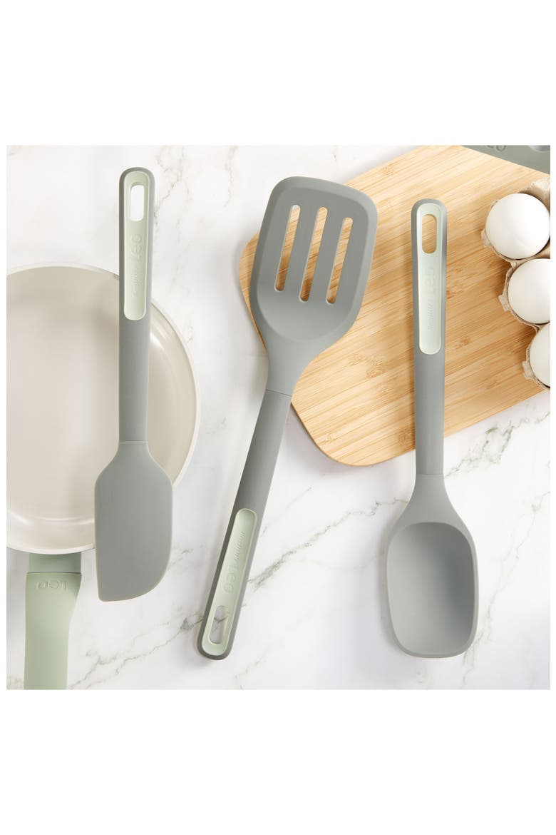 Leo Balance 3-Piece Utensil Set, Alternate, color, GREEN
