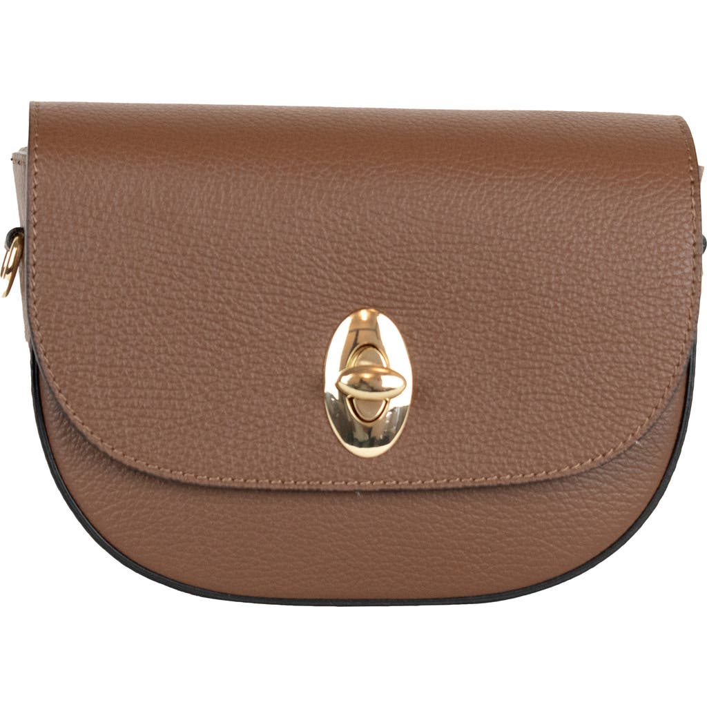 Persaman New York Leather Crossbody Bag In Brown