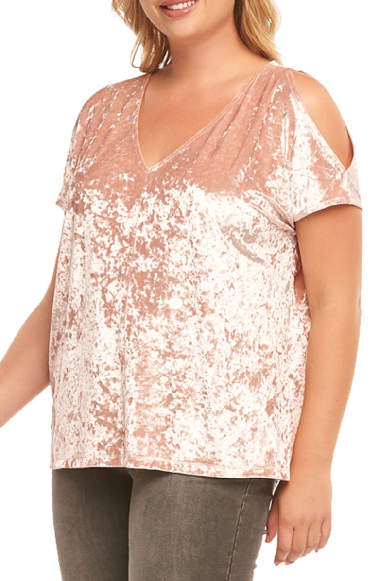 Tart Rocky Cold Shoulder Top, Alternate, color, Dusty Rose